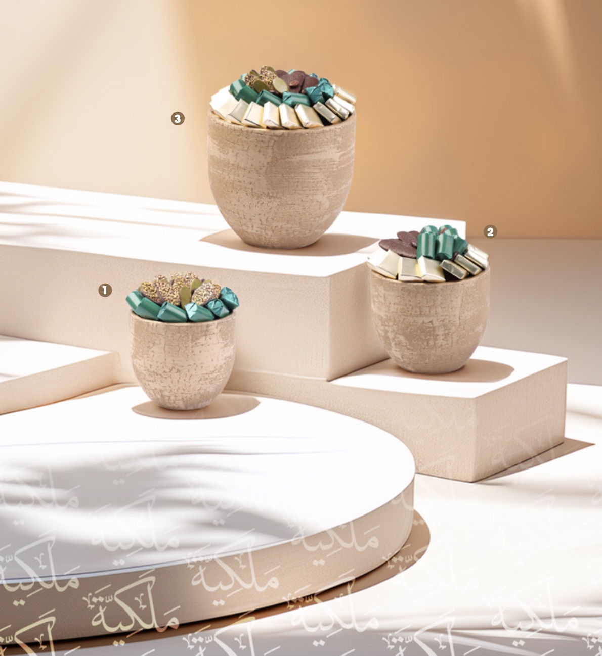 Pot en céramique texturé